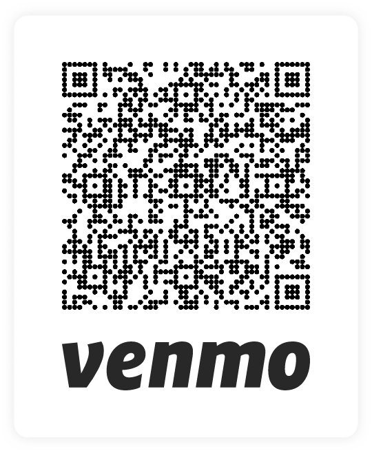 Qr Code for a Venmo account.